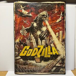 Godzilla Wood Wall Art Hand-Made by IV_Art_